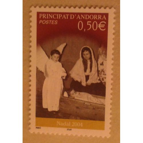 Timbre Andorre Principat D'andorra 2004 Yvert Et Tellier N603 Nadal 2004 Neuf** Gomme Intacte