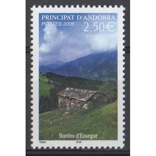 Timbre Andorre Principat D'andorra 2005 Yvert Et Tellier N613 Bordes D'ensegur Neuf** Sans Traces De Charnire