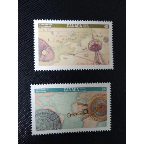 Timbre Canada Yt 1236 / 1237 Exposition Internationale De Timbres Jeunesse Canada 1992 ( 111207 )