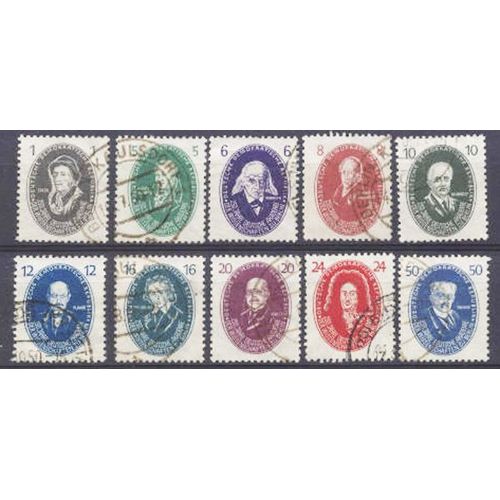 Timbre Collection Ddr N Yvert Et Tellier 15/24 Oblitrs