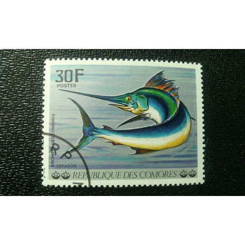 Timbre Comores ( Yt 191 ) 1977 Poisson De L'archipel Des Comores Poisson De L'pe (Xiphias Gladius)