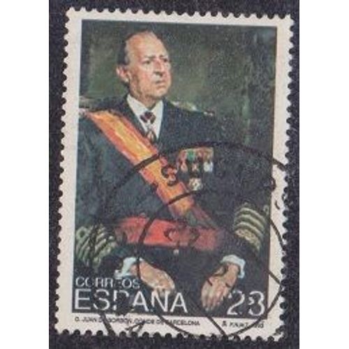 Timbre D'espagne N2852 Y&t 28 P Multicolore Hommage  Don Juan De Bourbon Conte De Barcelone