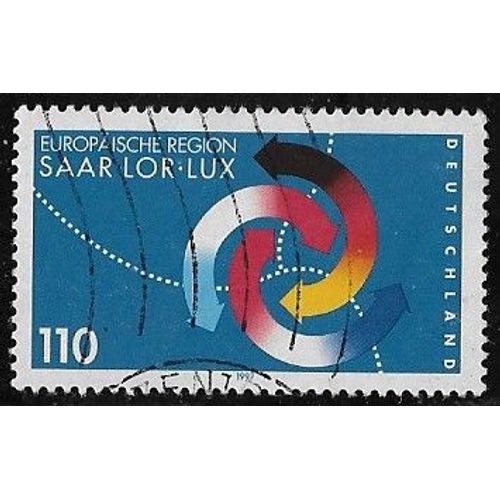 Timbre DAllemagne N1789 Y & T 110 P. Multicolore Rgion Europenne 