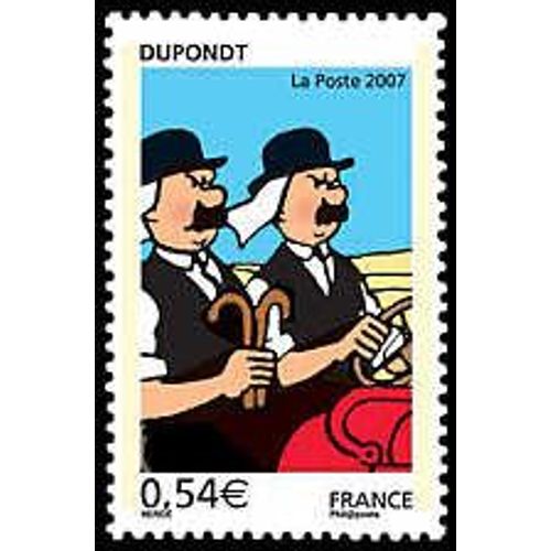 Timbre De 2007 Les Voyages De Tintin Dupond Et Dupont Dupondt - Neuf 4054