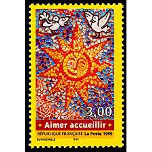 Timbre De France 1999. Aimer Accueillir. N Yvert 3255. Neuf
