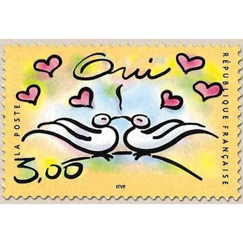 Timbre De France 1999 - Timbre Mariage Oui - N Yvert 3229 - Neuf.