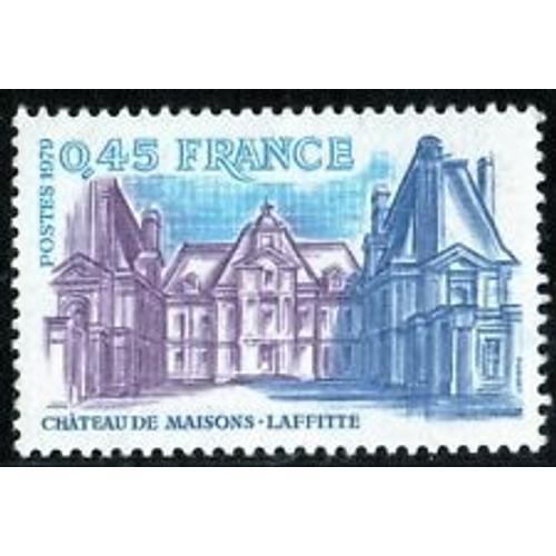 Timbre France 1979 Neuf ** Yt N 2064 Chteau Maisons Laffitte