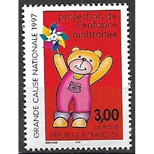 Timbre France 1997 Neuf** 3124 - Protection De L'enfance Maltraite