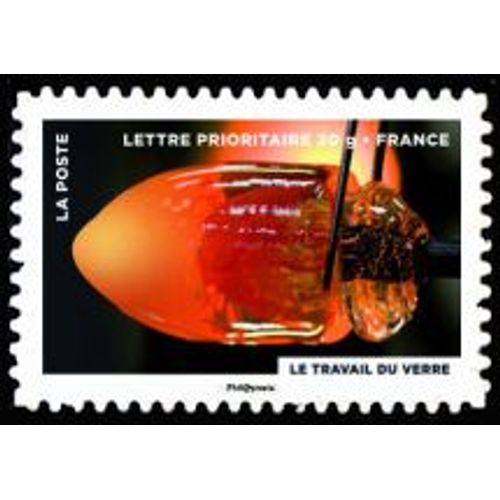 Timbre France 2012 Oblitr - Le Timbre Fte Le Feu - Le Travail Du Verre - Yt Adhsif - N 753