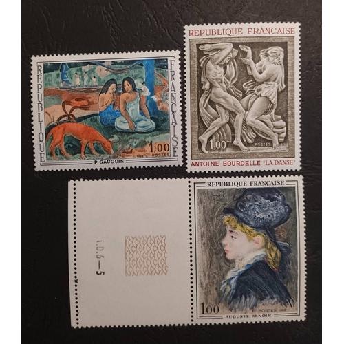 Timbre France Neuf 1968 , Y&t N 1568 , 1569 , 1570 , Non Oblitrs, Comme Neuf .