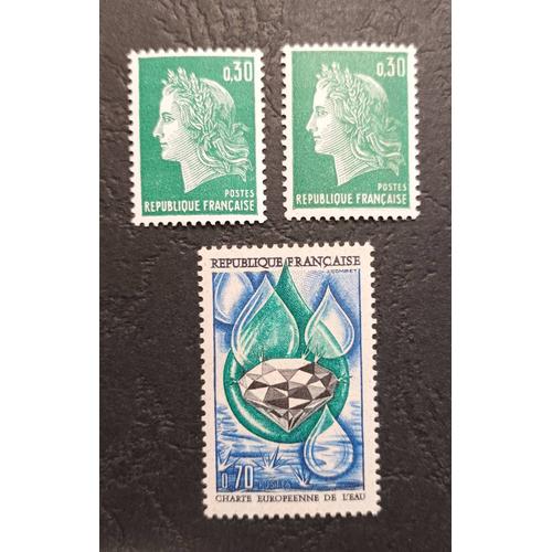 Timbre France Neuf 1969 , Y&t N 1611 , 1611 , 1612 , Non Oblitrs , Comme Neuf.