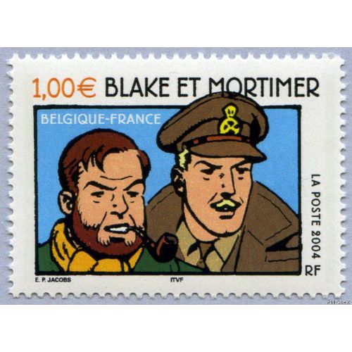 Timbre Gomm De 2004 -  Emission Commune France-Belgique -  Blake Et Mortimer N 3670