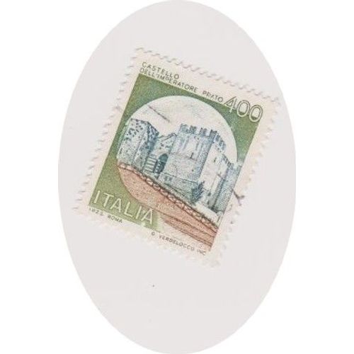 Timbre Italie Monument Chateau Castello 