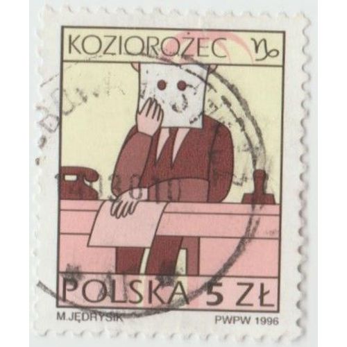 Timbre Koziorozec.Polska.5 Zl.M.Jedrysik.1996.