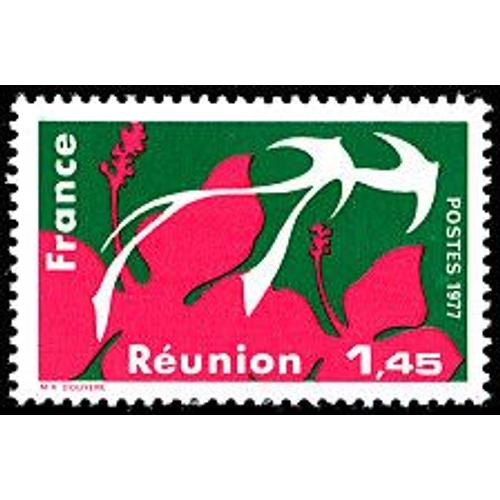 Timbre La Runion. Rgions Administratives (Emission De 1977)