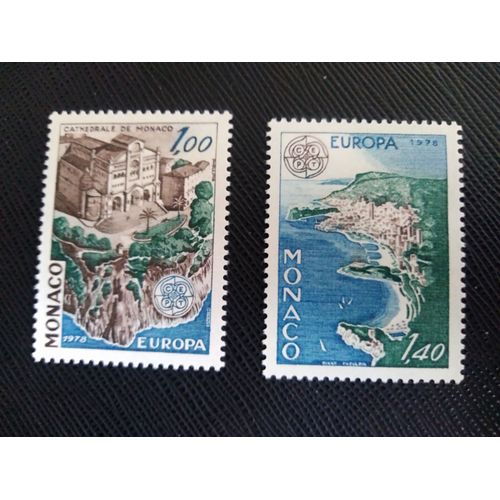 Timbre Monaco Yt 1139 / 1140 Sries : Europa (C.E.P.T.) - Architecture 1978 ( 061107 )