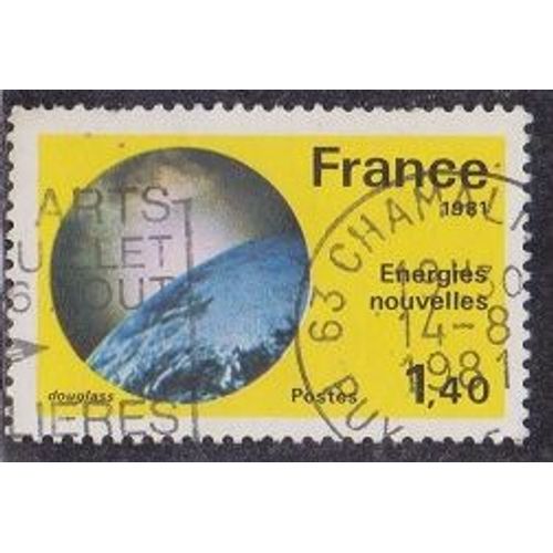 Timbre N2128 Y&t 1,40f Jaune, Noir, Bleu Et Bleu Fonc Srie 