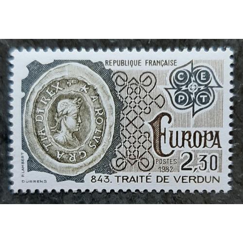 Timbre N 2208 - Europa - Trait De Verdun - 1982