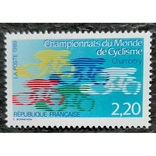 Timbre N 2590 - Championnats Du Monde De Cyclisme - 1989