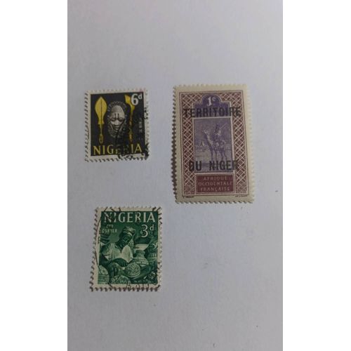 Timbre Niger Lot De 3 Rf 3502