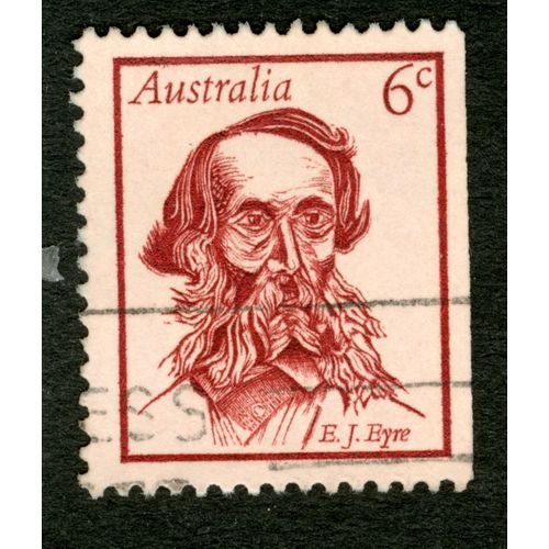 Timbre Oblitr Australia, E.J. Eyre, 6c