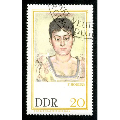 Timbre Oblitr Ddr F. Hodler , 20, Gemldegalerie Dresden