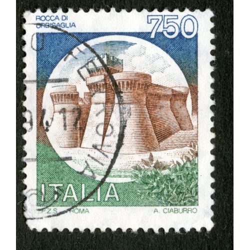 Timbre Oblitr Italia, Rocca Di Orbisaglia, 750