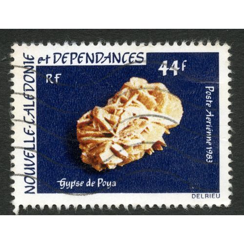 Timbre Oblitr Nouvelle-Caldonie Et Dpendances, Poste Arienne 1983, 44 F, Rf, Gypse De Poya, Delrieu