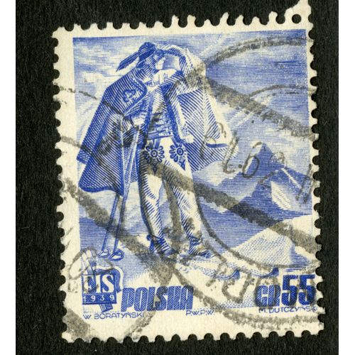 Timbre Oblitr Polska, Fis 1939, Gr 55, Boratynski, Dutczynski