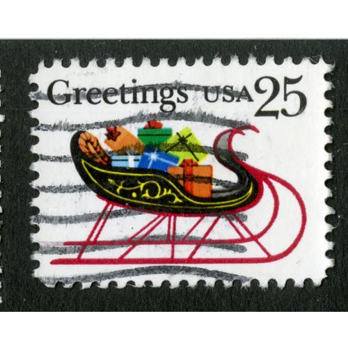Timbre Oblitr Usa 25 Greetings