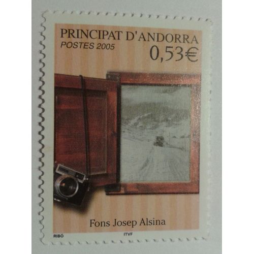 Timbre Principat D'andorra 2005 Yvert Et Tellier N617 Fons Josep Alsina Neuf** Gomme Intacte