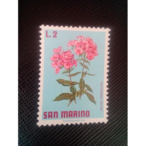 Timbre San Marin Y T 792 Phlox (Phlox Paniculata) 1971 ( 130308 )