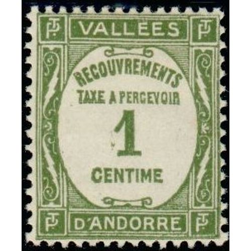 Timbre Taxe Andorre N16 Neuf**