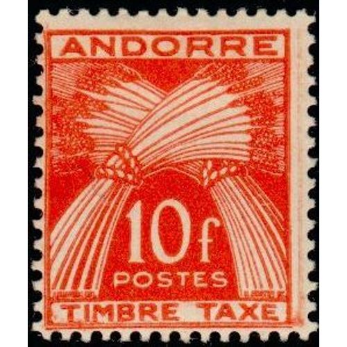 Timbre Taxe Andorre N38 Neuf**