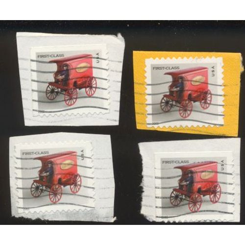 Timbre U S A, Camion Hoover, Timbre Sans Valeur Faciale First Class Oblitr (4 Timbres)
