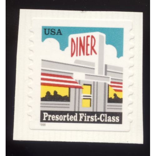 Timbre U S A, Diner, Presorted First Class U S A Sans Valeur Faciale, Non Oblitr