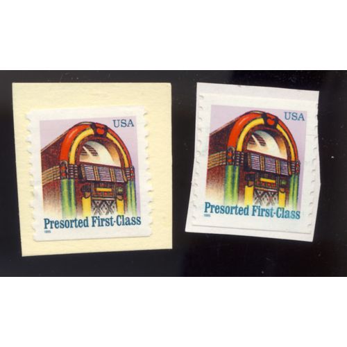 Timbre U S A, Juke Box, Presorted First Class, Non Oblitr, Anne D'mission En Vert (2 Timbres)