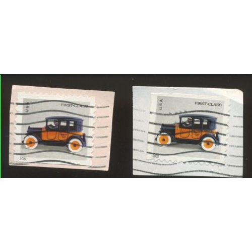Timbre U S A, Voiture, U S A First Class Sans Valeur Faciale, Oblitr (2 Timbres)