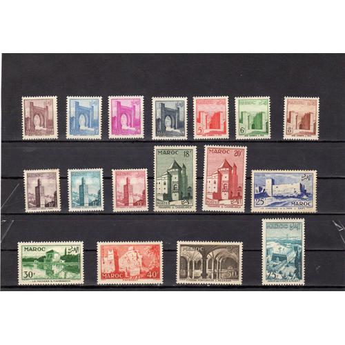 Timbres-Poste Du Maroc (Sites Divers)