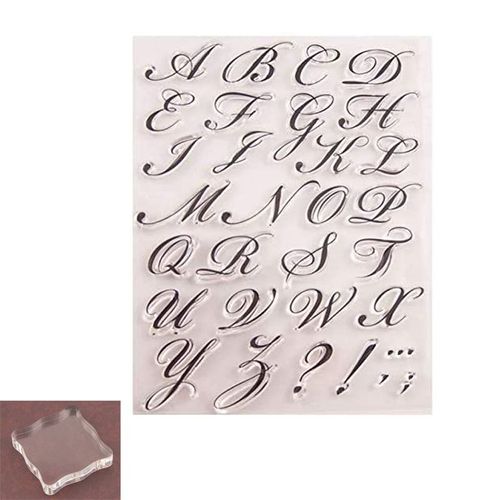 Timbres-Poste En Lettres Scells Pour Dcoration D'album, Outils De Dcoupe De Timbres Transparents,  Main, Jouet Pour Enfants, Bricolage, Scrapbooking, A-Z