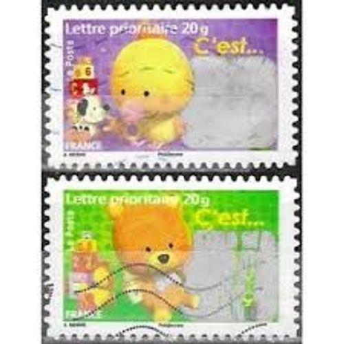 Timbres Pour Naissances : "C'Est Une Fille" Et "C'Est Yb Garon" La Paire Anne 2008 Autoadhsifs N 4184 4185 Ou 163 164 Yvert Et Tellier Luxe Validit Permanente Prioritaire
