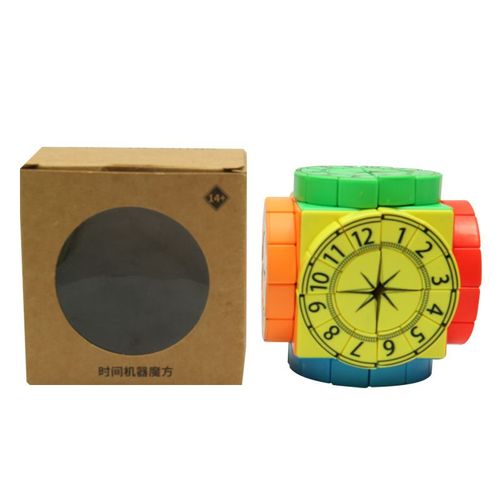 Time Machine Magic Cube Toy,Puzzle Lisse,Vitesse Professionnelle,Extron Cubes Dos,Cadeau D'anniversaire,Fidget Toys,3x3x3 - Type Bourgogne