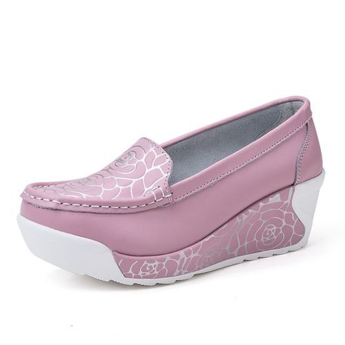 Timetang-Chaussures D't En Cuir Vritable Pour Femmes,Souliers  L'offre Elles Compenses,Noires Et Blanches