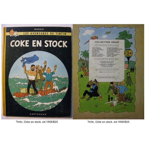 Tintin, Coke En Stock. Ed.1958/B24    de Herg  Format Album 