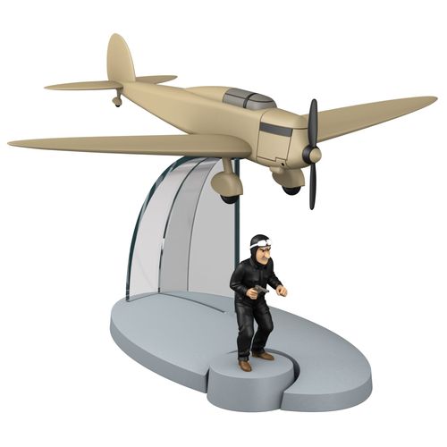 Tintin En Avion 18 - L'avion Beige Des Faux-Monnayeurs De L'le Noire.