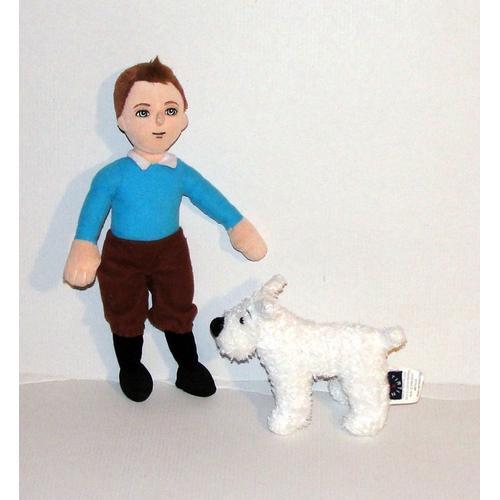 Tintin Et Milou Moulinsart Peluche Doudou Tintin Avec Son Chien Milou