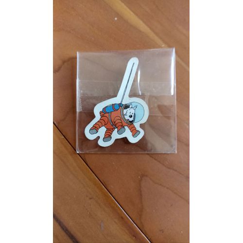 Tintin : Milou En Scaphandre Ancien Autocollant Usag