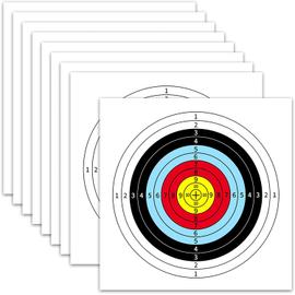 30 Pièces Tir à l'arc Zone cible Tir à l'arc-tir-papier-cible Carré-tir à l' arc-exercice Papier-tir à l'arc Accessoires (40 X 40 Cm)