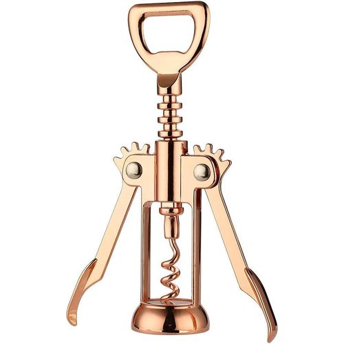 Tire-Bouchon  Ailettes Facile  Utiliser, Tire-Bouchon Et Tire-Bire En Or Rose, Tire-Bouchon Multifonctionnel