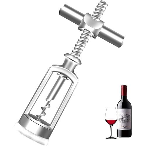 Tire-Bouchon Cloche En Alliage De Zinc Pour Bouteille De Vin, Couteau  Vis Cruciforme Utilis Pour Les Vins En Lige Tels Que Les Vins Rouges Ouverts Et Les Vins Blancs Secs, (002)